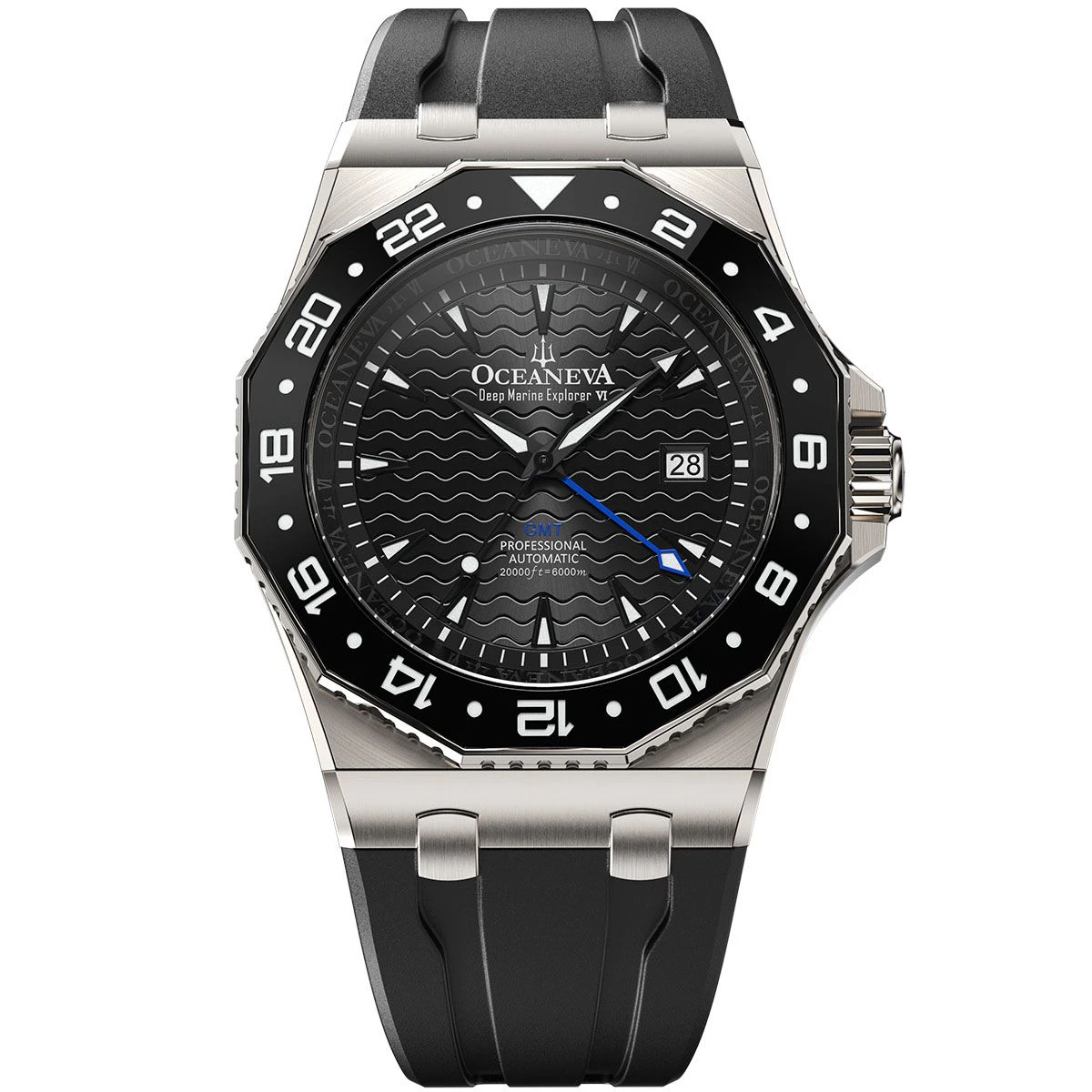 Oceaneva Dodeca-Trench 6000m Grade 5 Titanium GMT