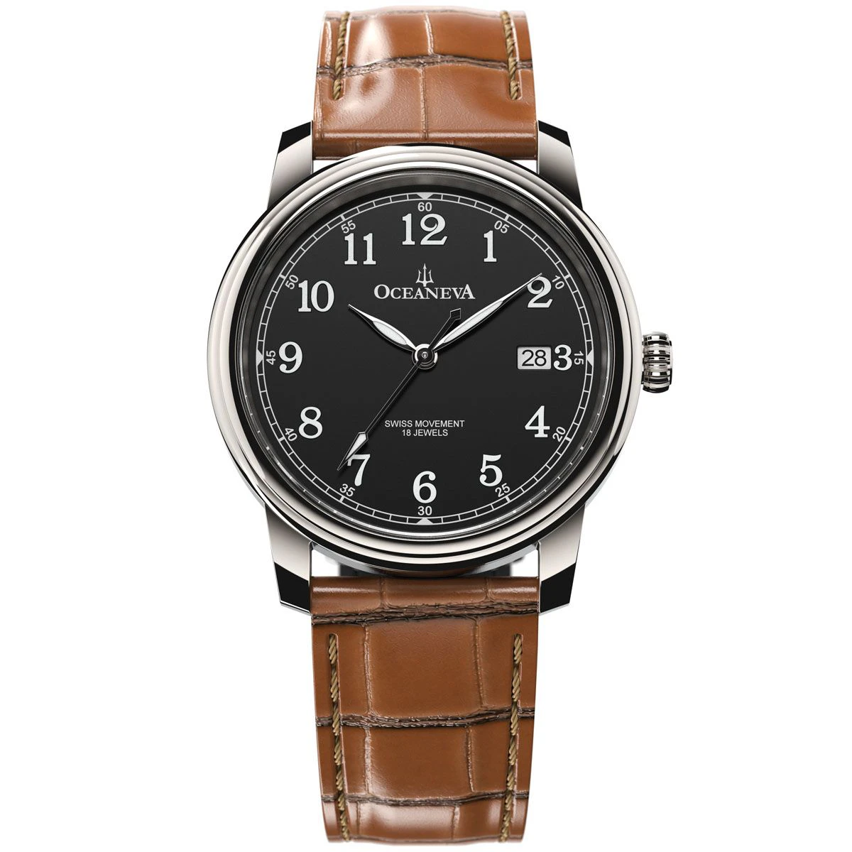 Oceaneva Tempus Pure Classic Dress Watch SW210 Manual Wind Grade 5