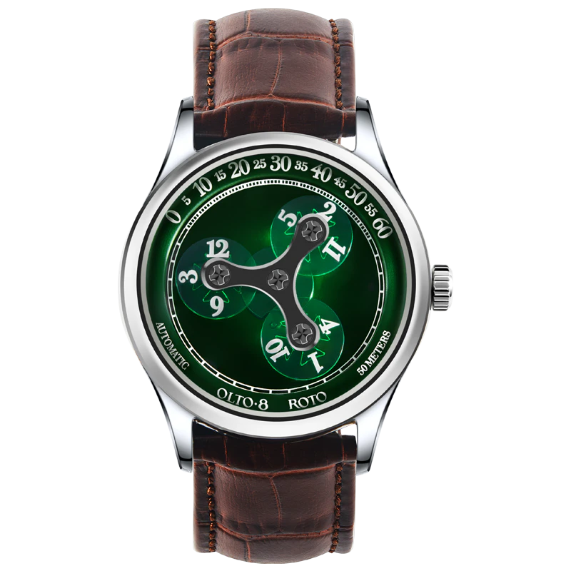 OLTO-8 ROTO Wandering Hour Automatic Watch