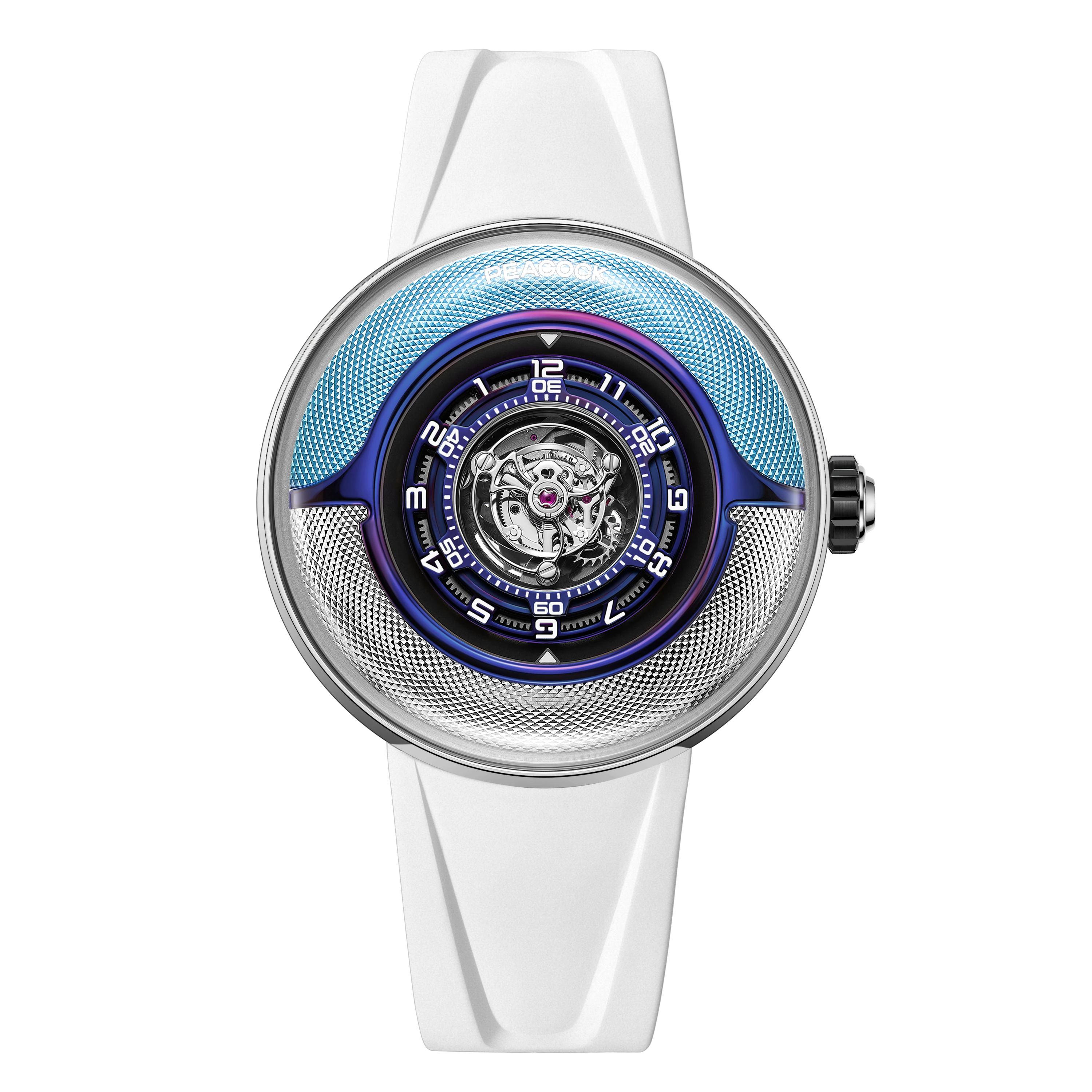 Peacock Watches Black Hole · III Curved Guilloché Central Tourbillon Watch - Special Edition