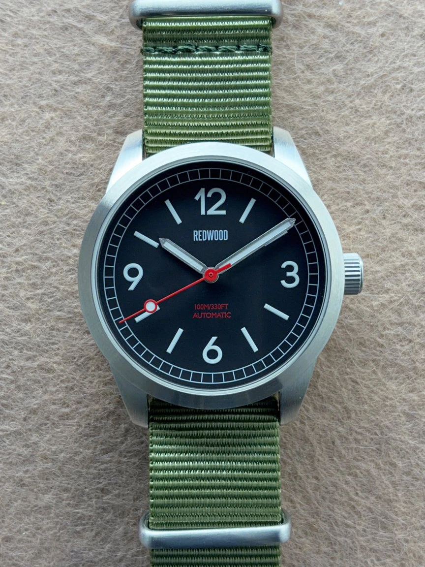 Redwood Watches Prototype - Field v3 - Black