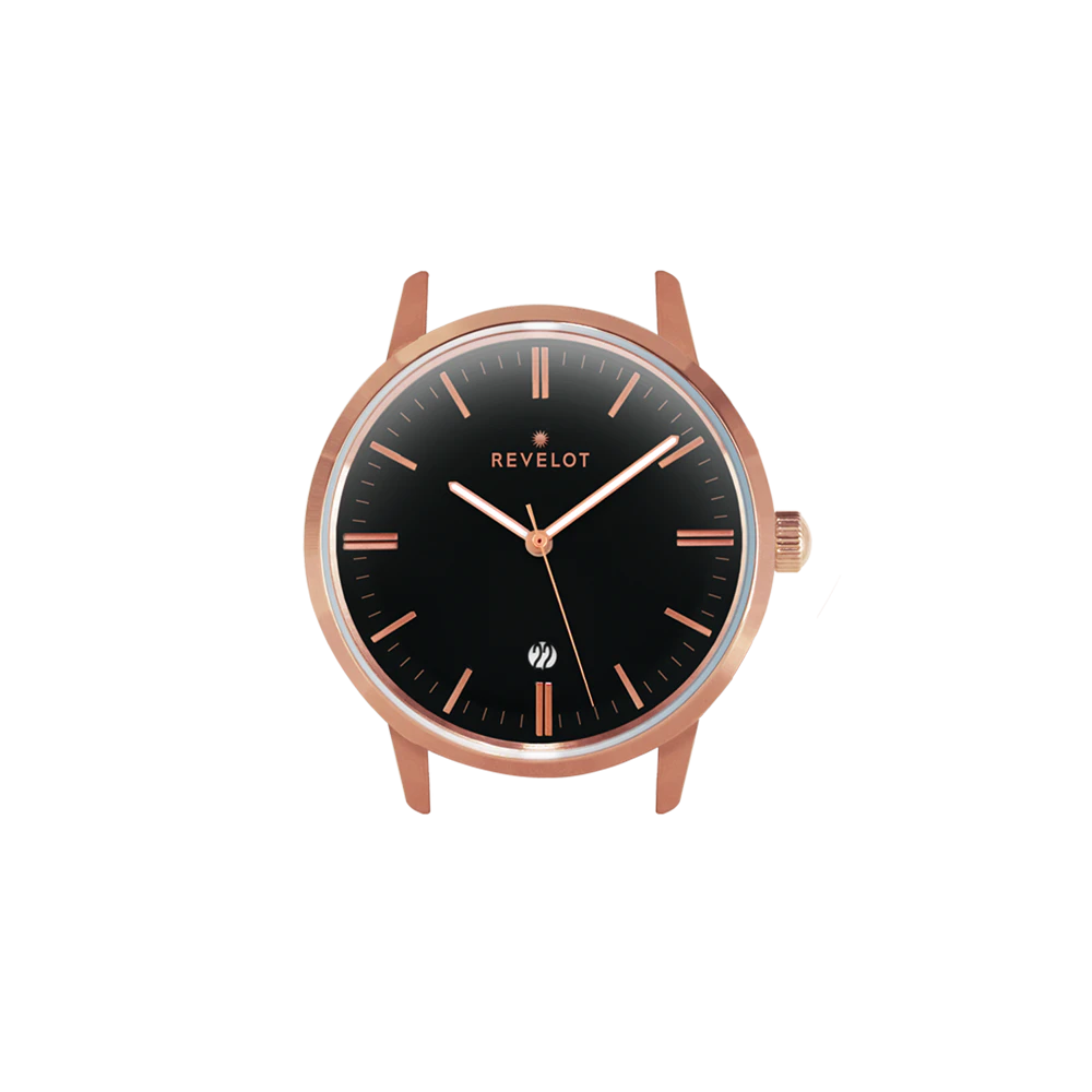 Revelot Revelot Black Rose Gold Quartz
