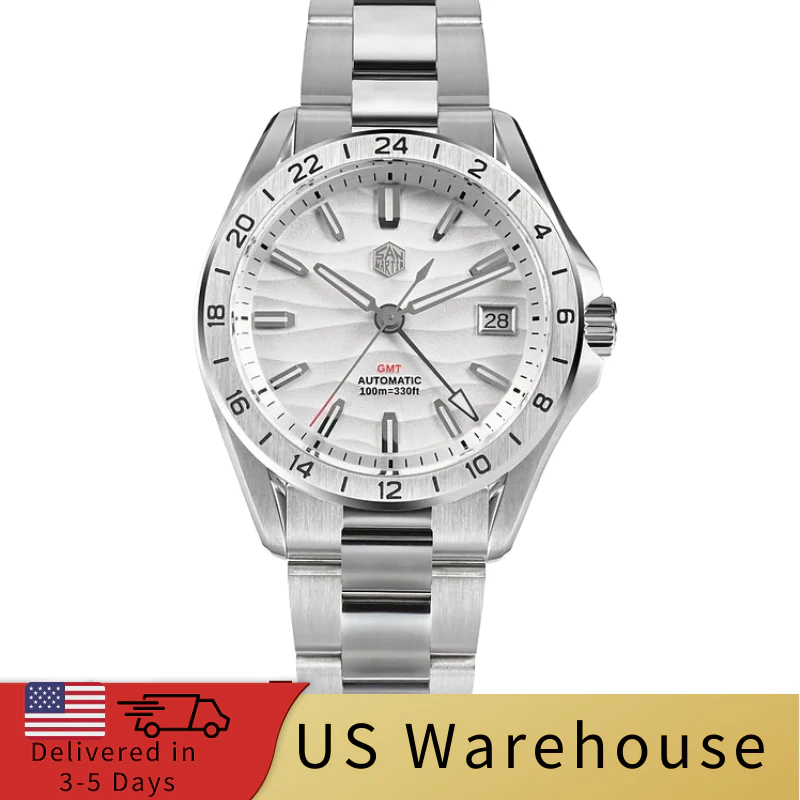 San Martin New NH34 39mm GMT Watch SN0129