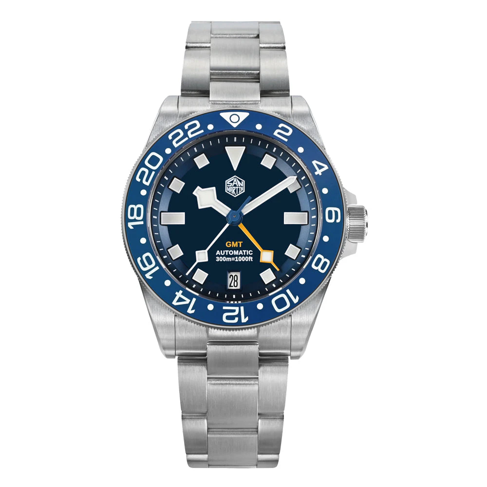 San Martin Watchdives x San Martin Titanium NH34 GMT Watch SN0121TC