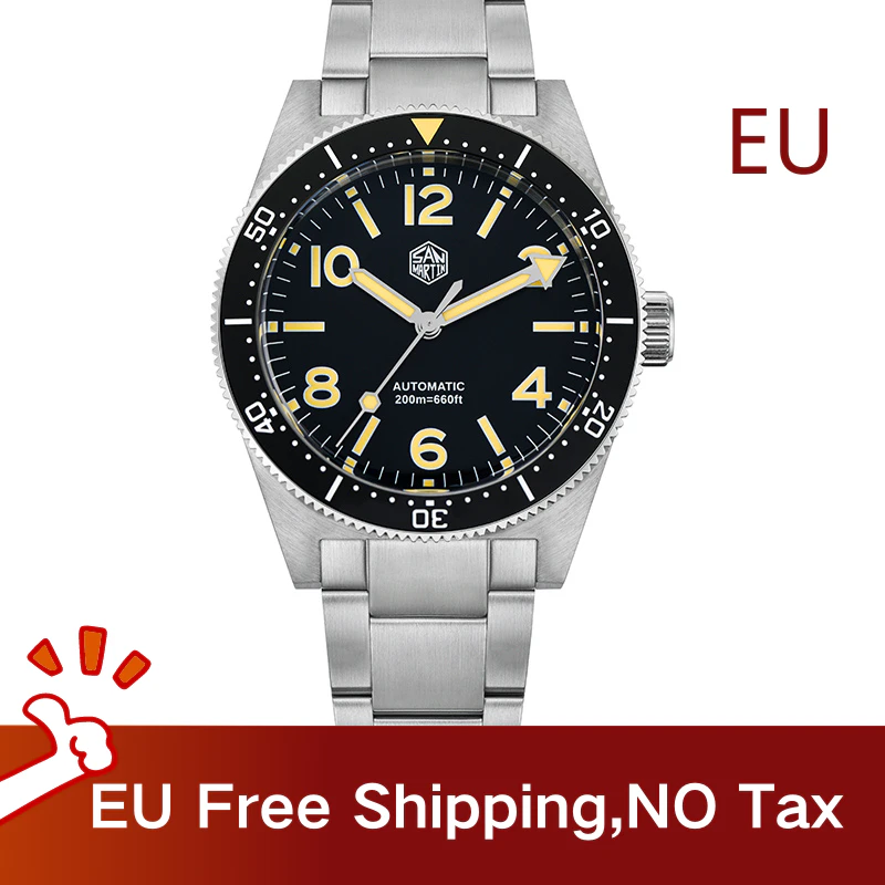 San Martin Fans Discount Edition Retro 62mas Diver Watch New 39mm SN0139