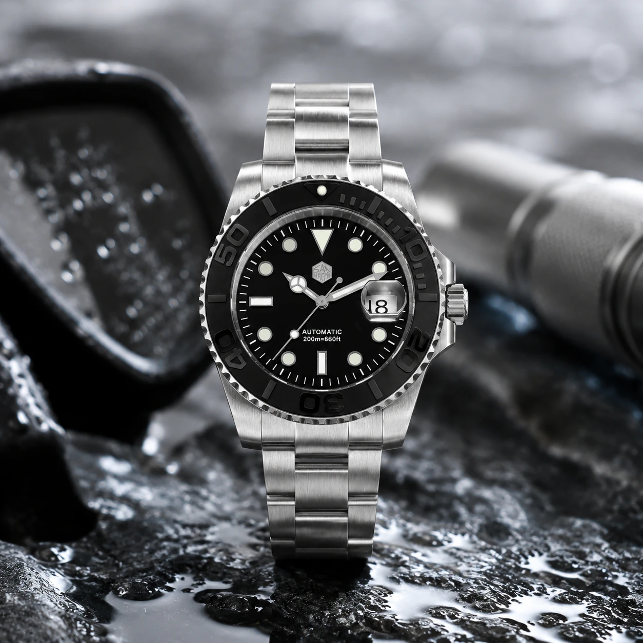 San Martin 40mm Exclusive Bezel Upgrade Sub Diver ST2130 Watch SN017FW- Limited Edition
