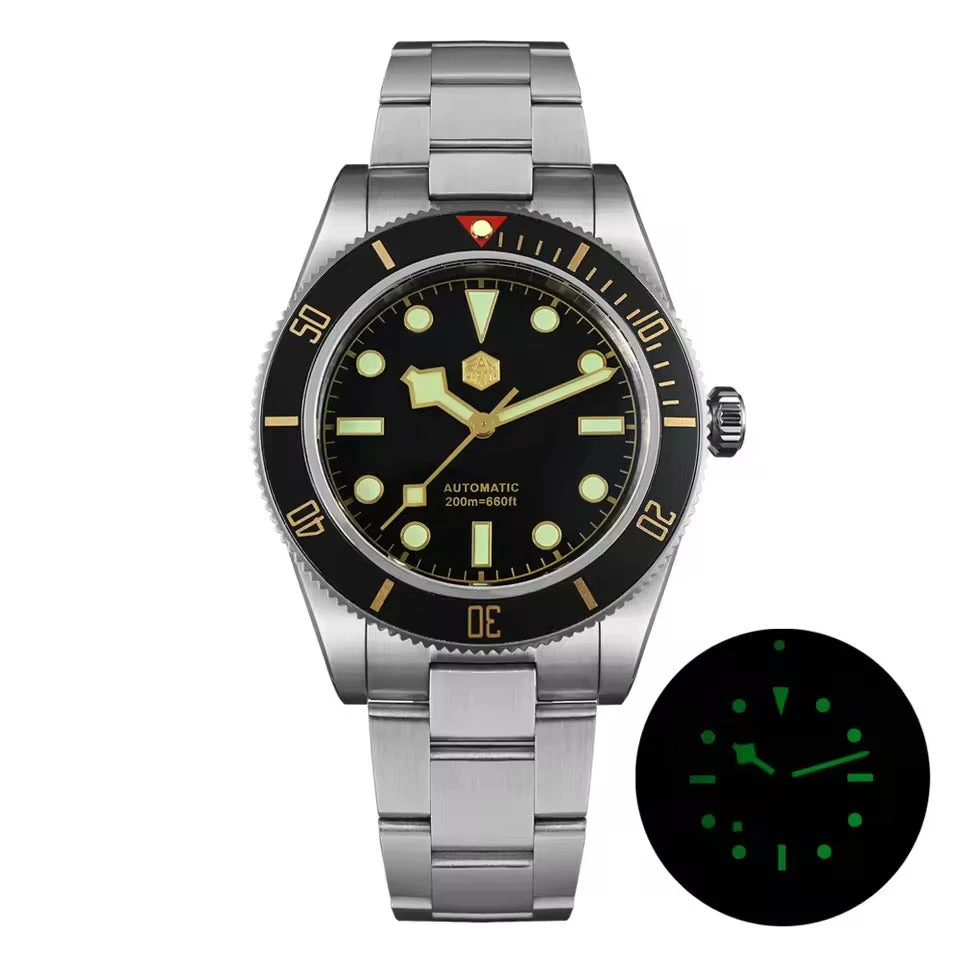 San Martin 40mm Retro Men Diver Watch NH35 Mechanical SN0008