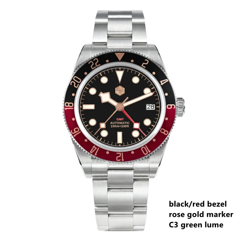 San Martin NH34 BB58 GMT Watch SN0109 V2