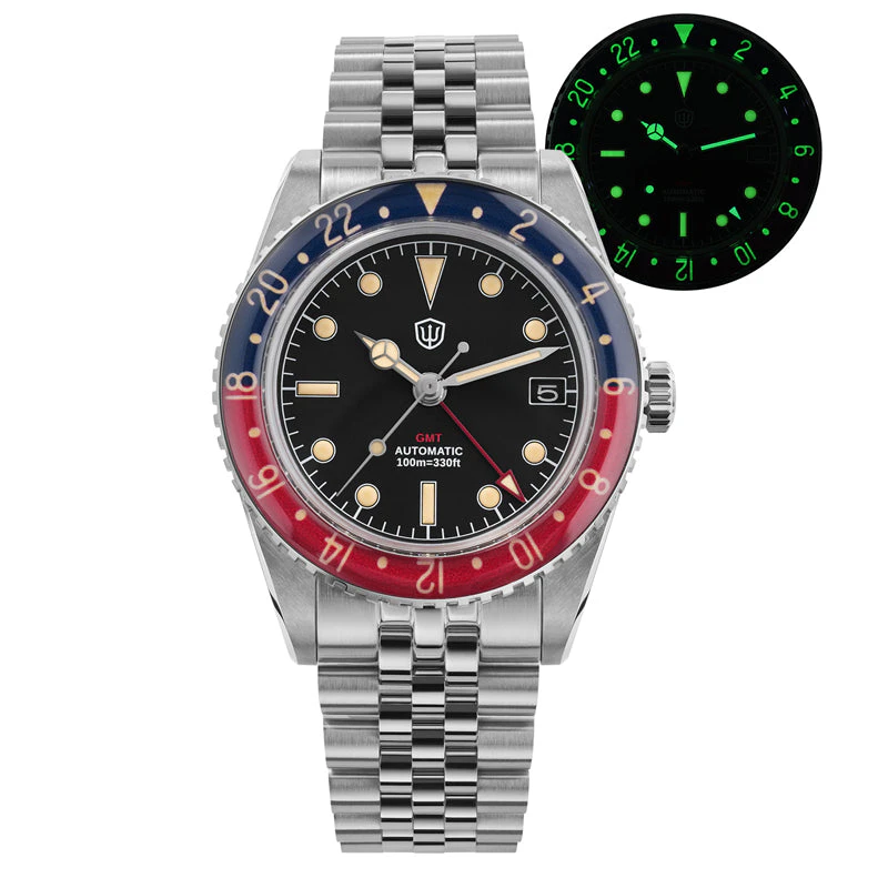 San Martin Watchdives WD6542 38mm GMT Men Watch