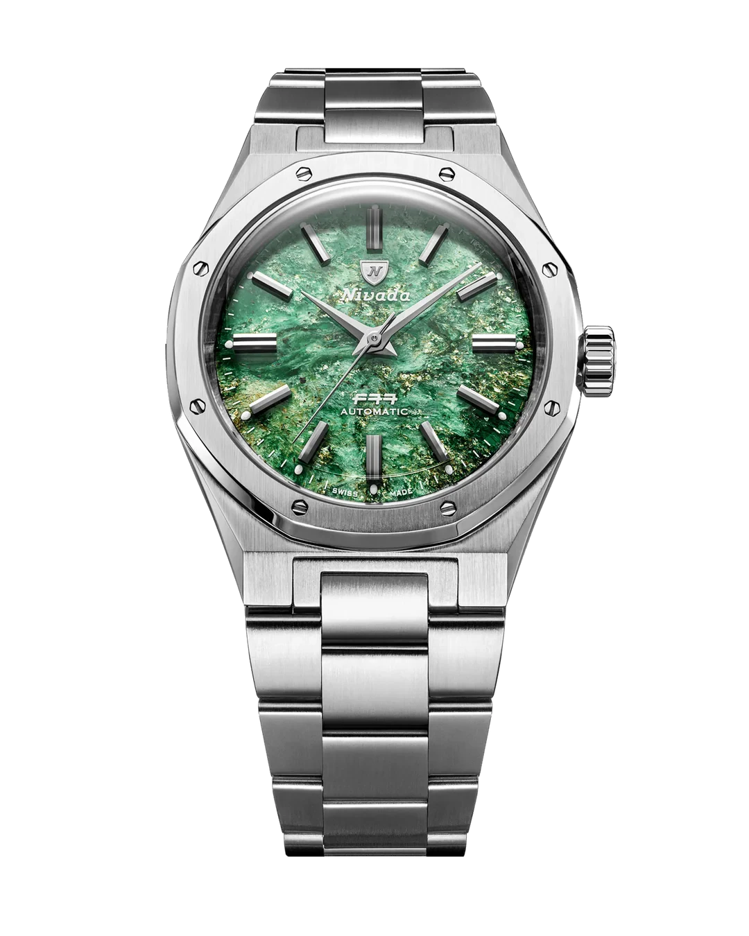 Santurce Nivada Grenchen F77 SST GREEN AVENTURINE MK2 - 38MM