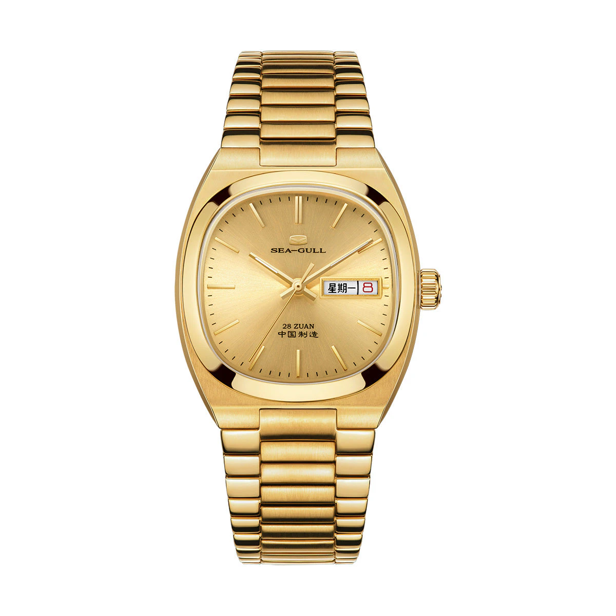 Seagull Day-date Calendar Tonneau Watch