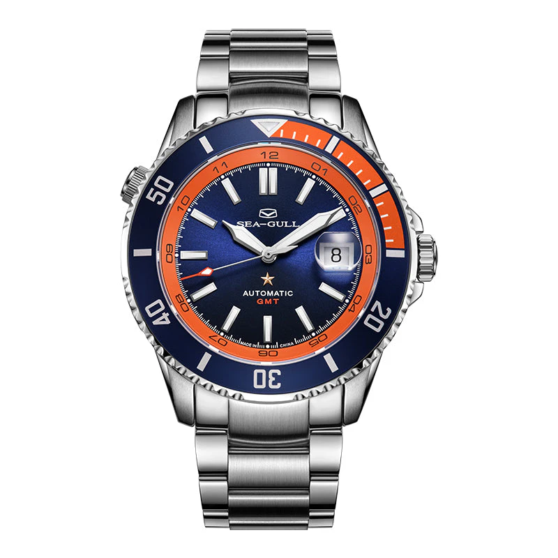 Seagull Ocean Series 200m Waterproof GMT Dive Watch 43.5mm