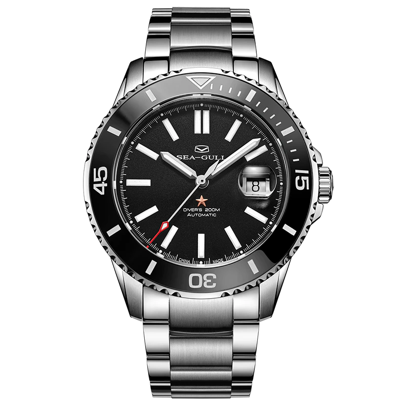 Seagull Ocean Series 200m Waterproof Ceramic Bezel Dive Watch 44mm