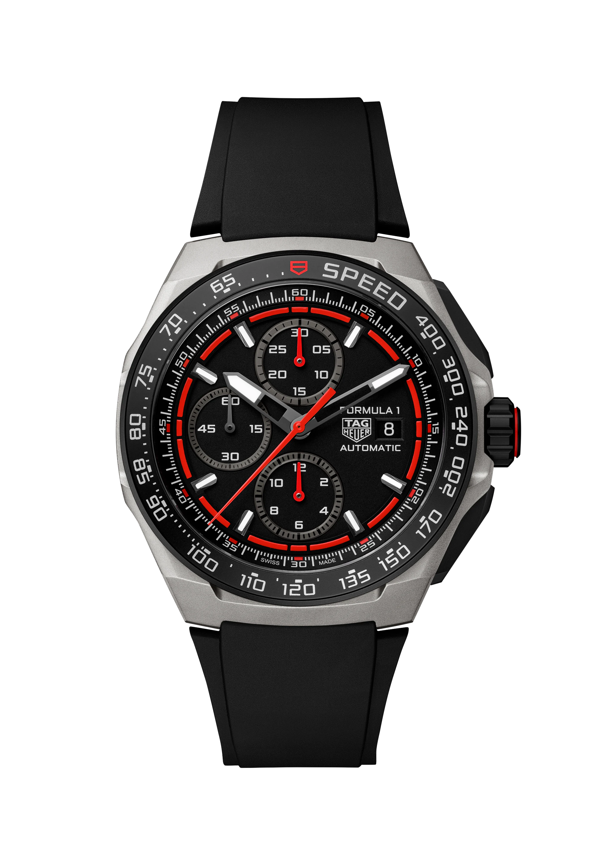 TAG Heuer Formula 1 Chronograph faceted/octagonal SPEED chronograph 43mm (crown-guard case)