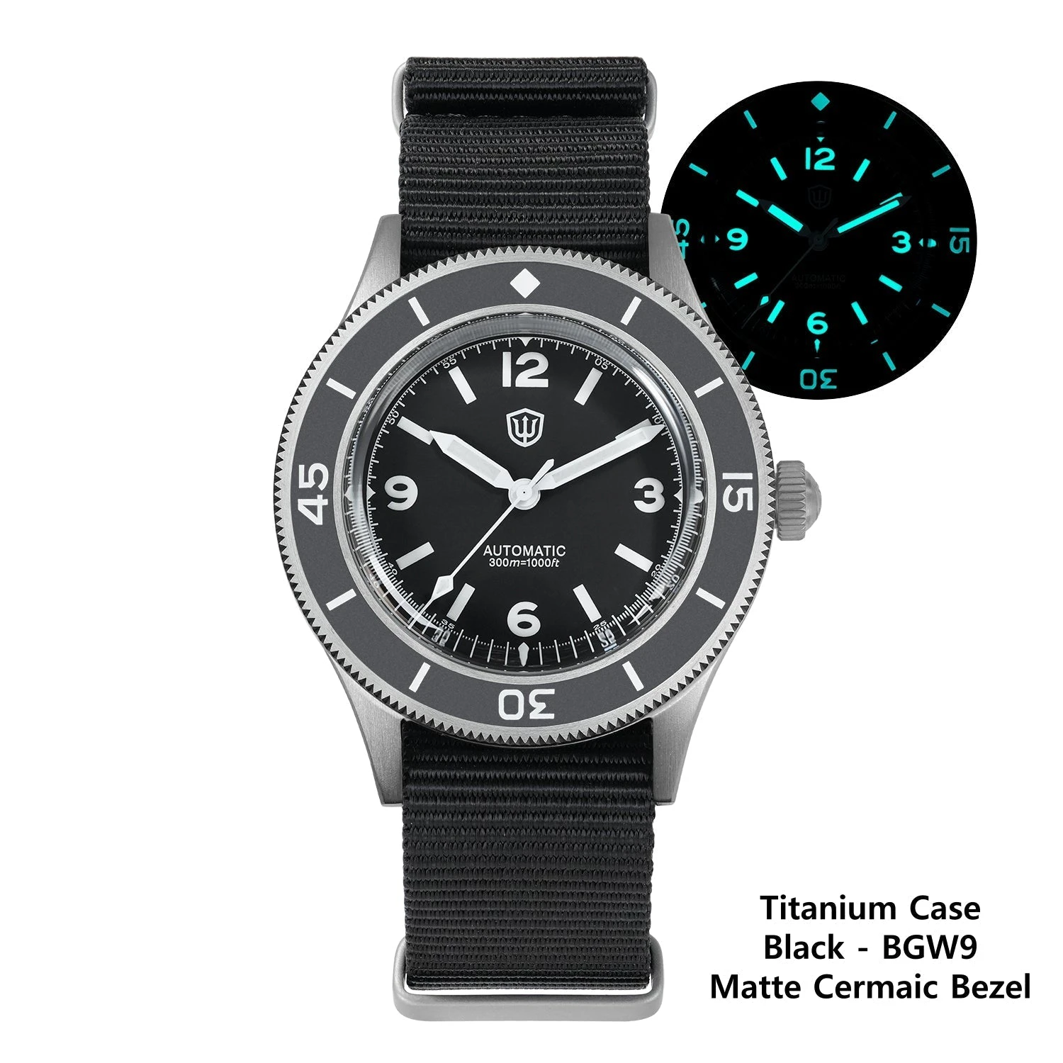 Thorn Watchdives WD50Ti Titanium 50-Fathoms NH35 Dive Watch