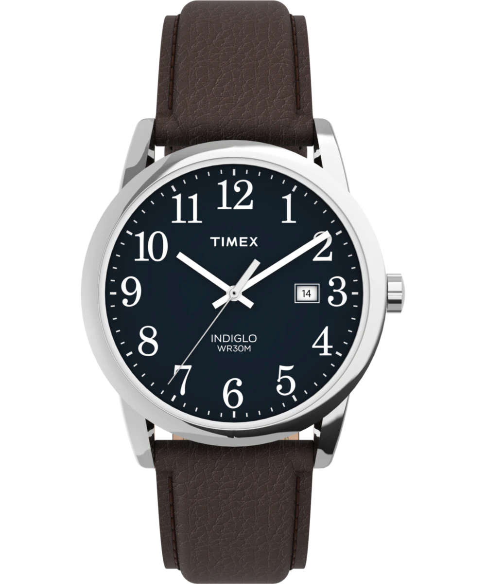 Timex Easy Reader 38mm Leather Strap Watch - TW2P75900