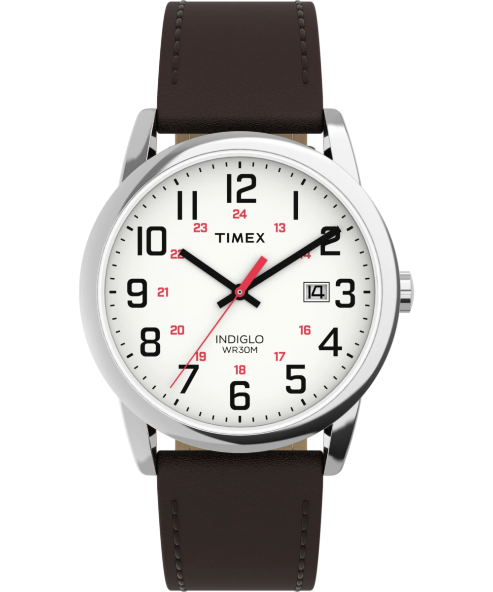 Timex Easy Reader Classic 38mm Leather Strap Watch