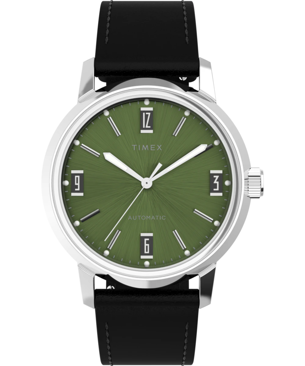 Timex Marlin Automatic 40mm Leather Strap Watch