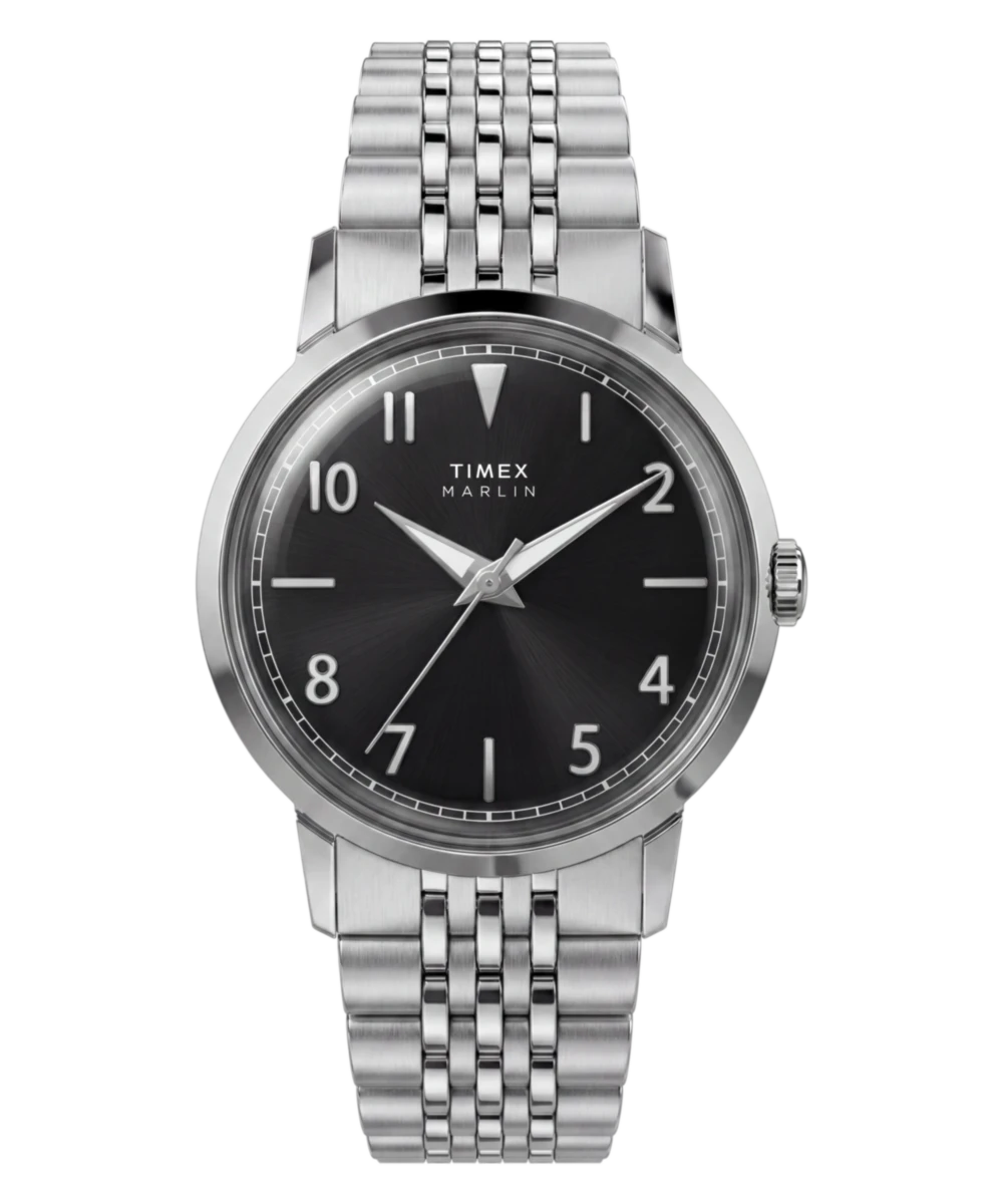 Timex Marlin Quartz 34mm Stainless Steel Bracelet Watch