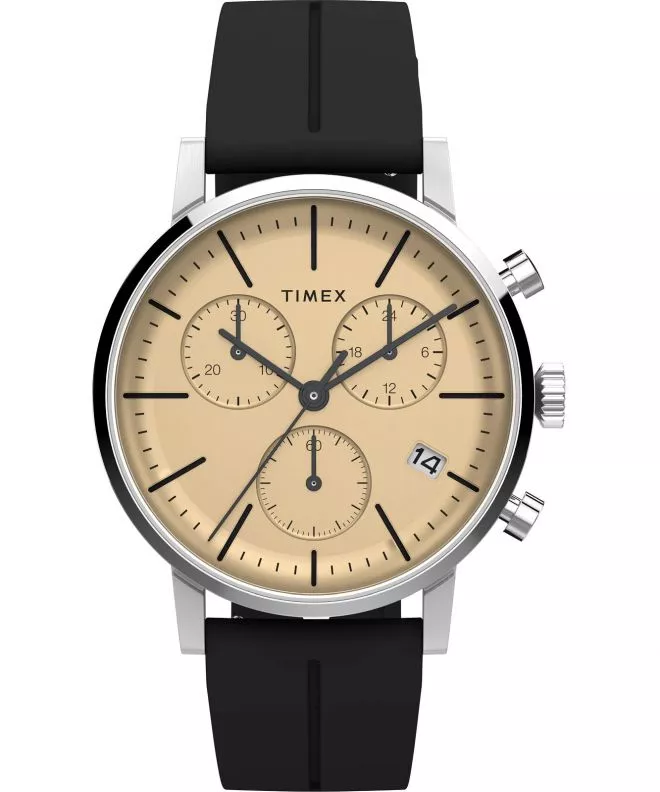 Timex Midtown Chronograph 40mm Synthetic Rubber Strap Watch