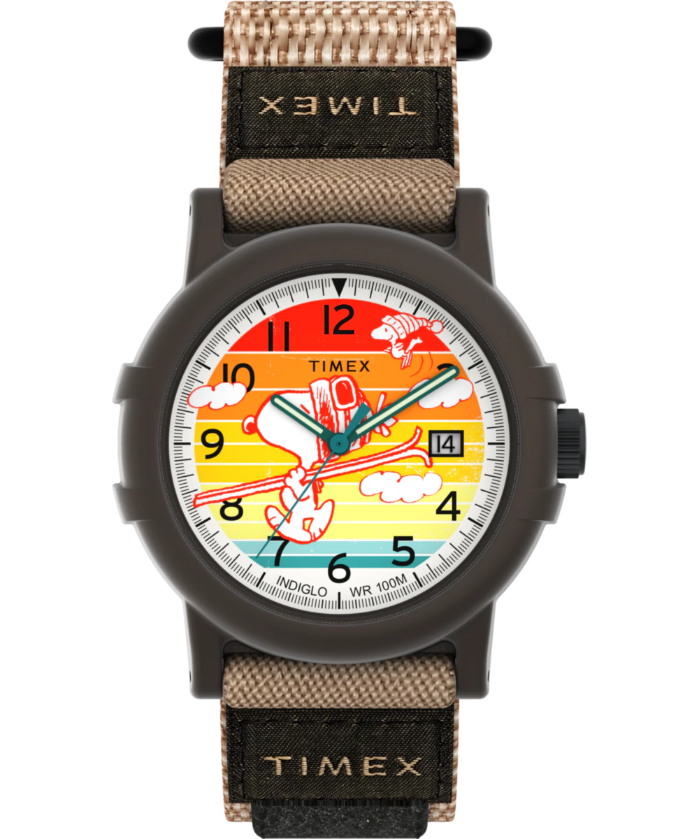 Timex Peanuts x Timex Camper Ski 38mm Fabric Strap Watch