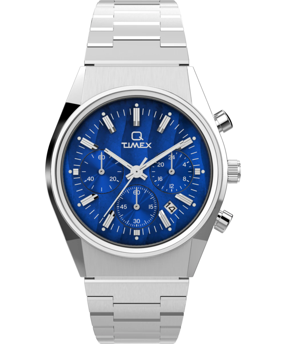 Timex Q Timex Falcon Eye Chronograph 40mm Stainless Steel Bracelet Watch