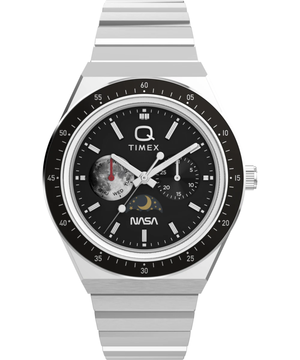 Timex Q Timex NASA 40mm Stainless Steel Bracelet Watch