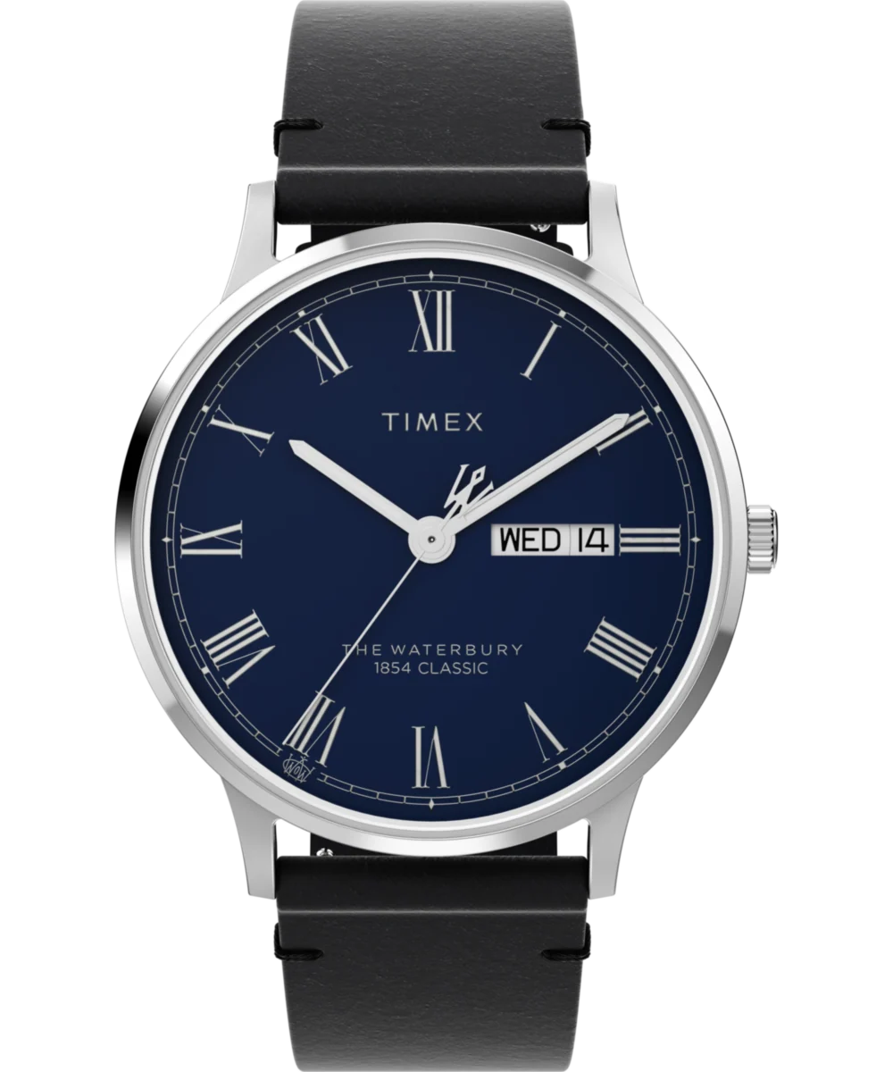 Timex Waterbury Classic 3 Hand 40mm Leather Strap Watch