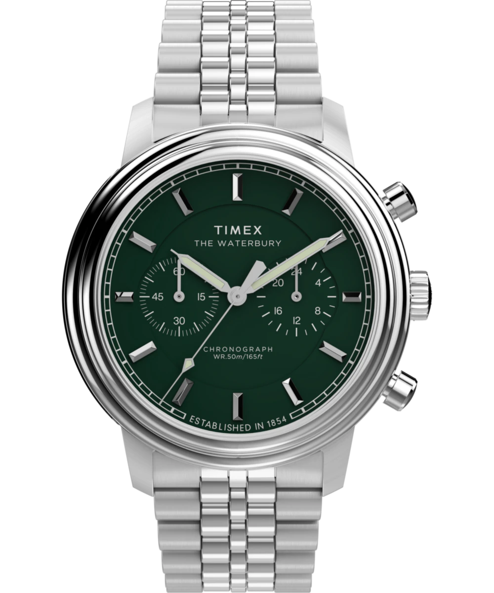 Timex Waterbury Metropolitan Chronograph 41mm Stainless Steel Bracelet Watch