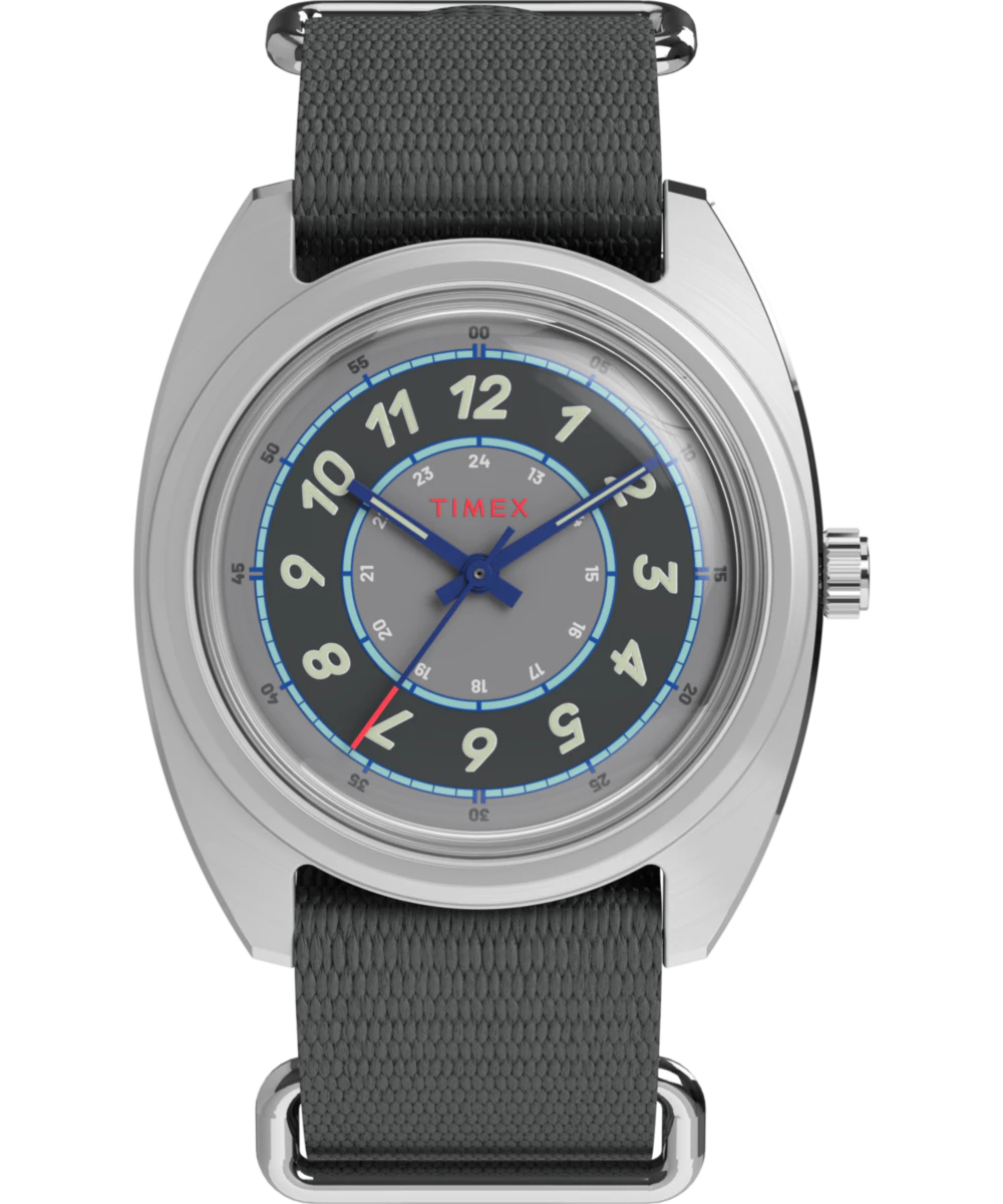 Timex Worn & Wound x Timex Storm 37mm Fabric Strap Watch