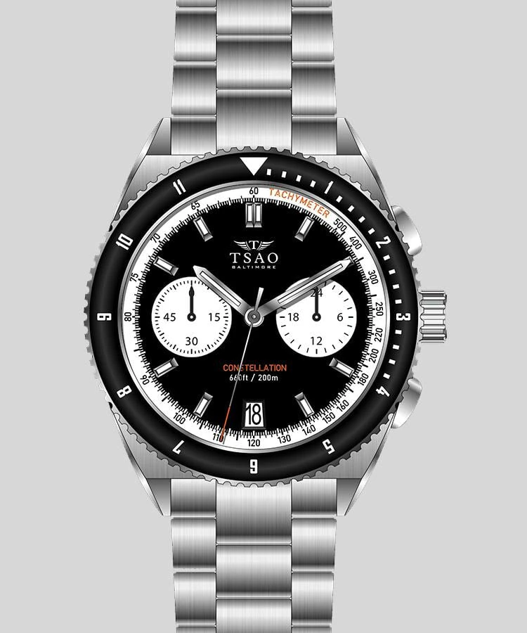 TSAO Baltimore Constellation Chrono-Diver - Reverse Panda