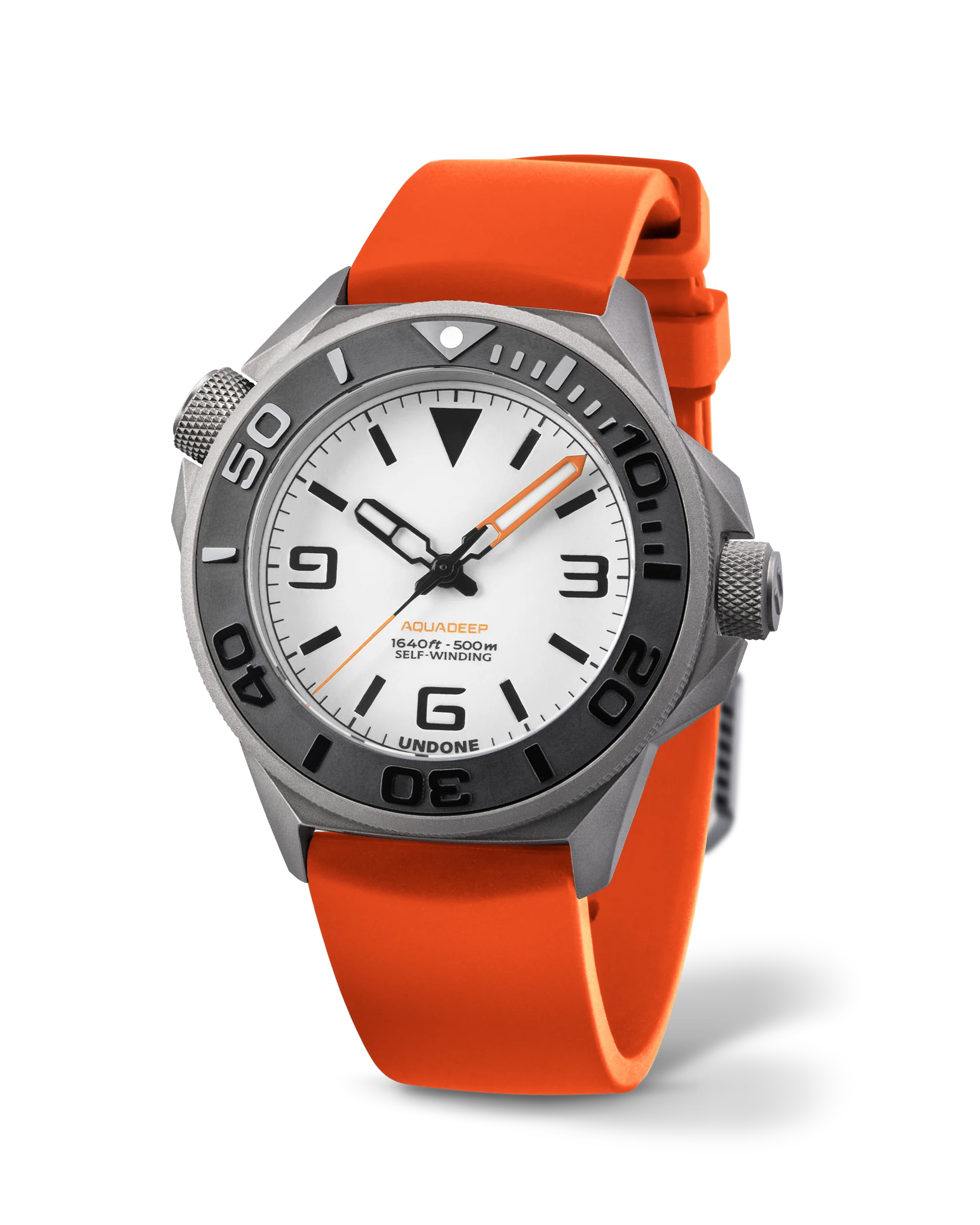 Undone AquaLume Orange Rubber Automatic