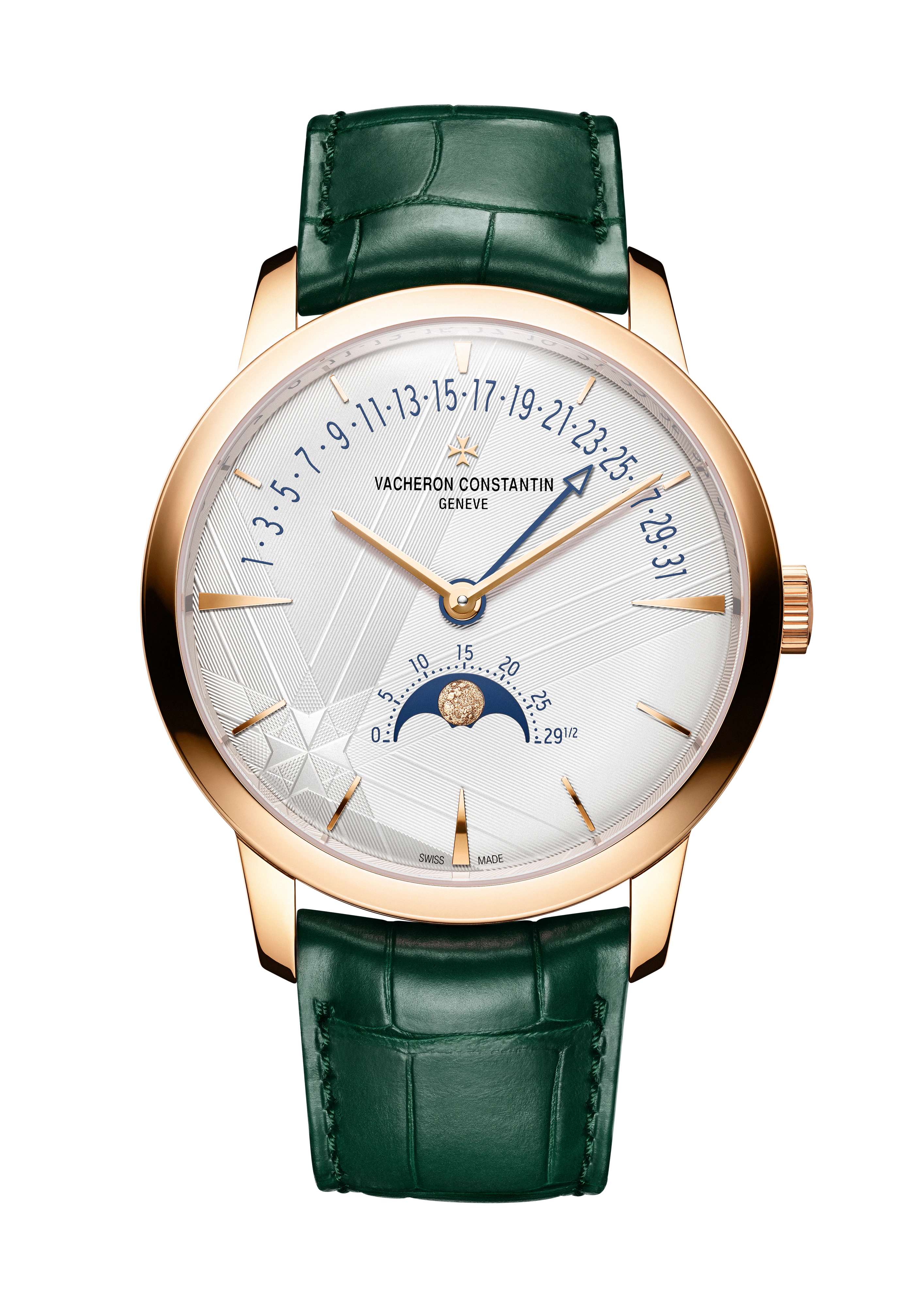 Vacheron Constantin Patrimony Moon Phase Retrograde Date 42.5mm Pink Gold Watch