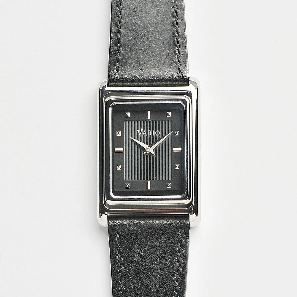 Vario VERSA Reversible Single Time Black Tuxedo Automatic Watch