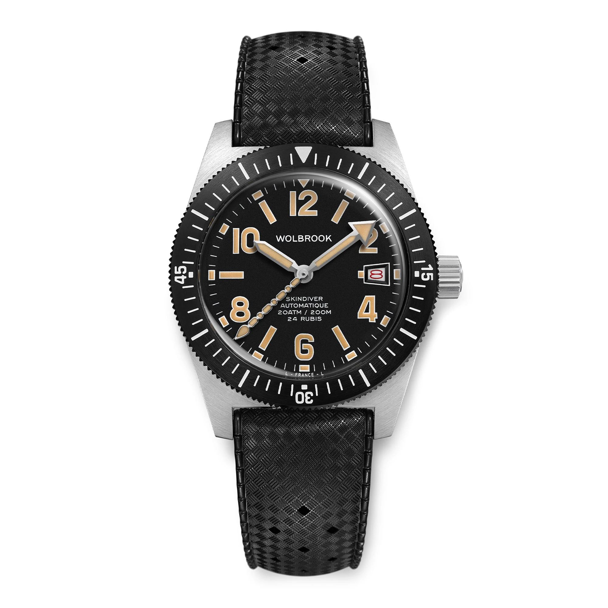 Wolbrook Skindiver Automatic 38 mm Even Numerals Dive Watch - Cédric Dodane Edition