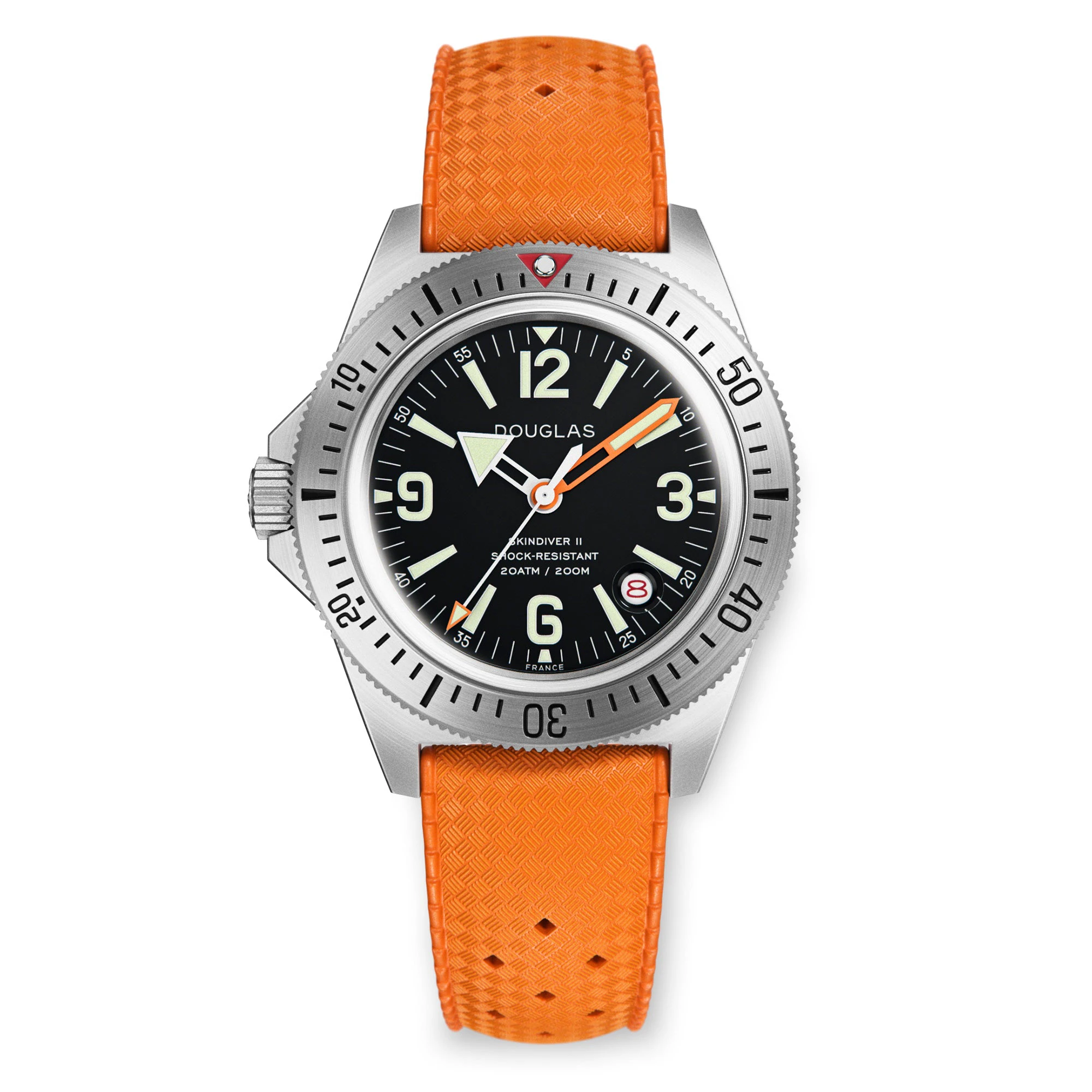 Wolbrook Skindiver II Professional Diving Watch - Orange Hand