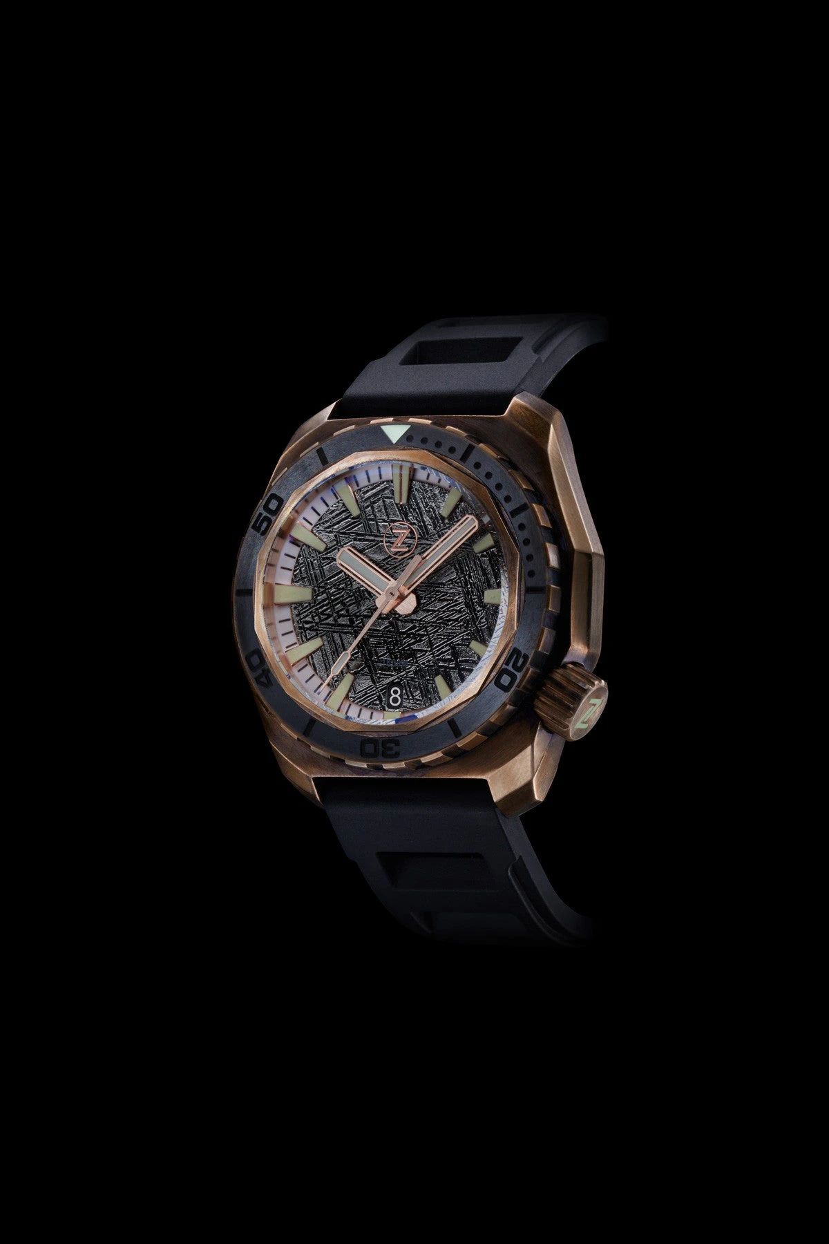 Zelos Hammerhead 1000m Diver Meteorite with Ceramic Bezel