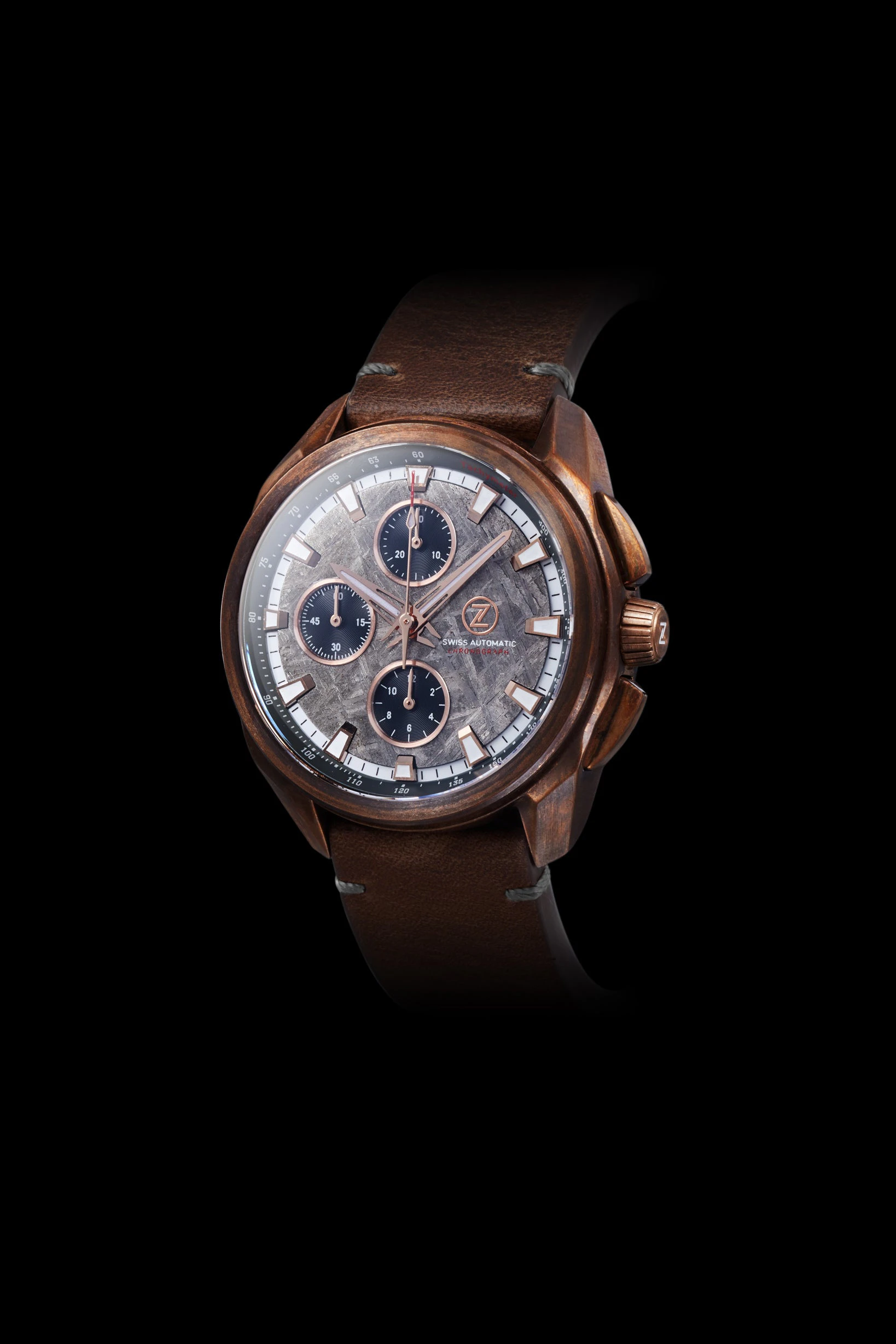 Zelos ZX-6 Meteorite Mechaquartz Chronograph
