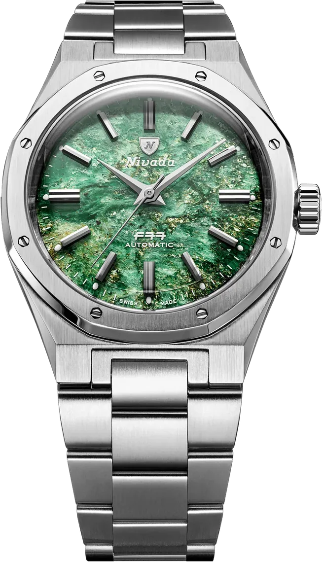 Santurce Nivada Grenchen F77 SST GREEN AVENTURINE MK2 - 38MM