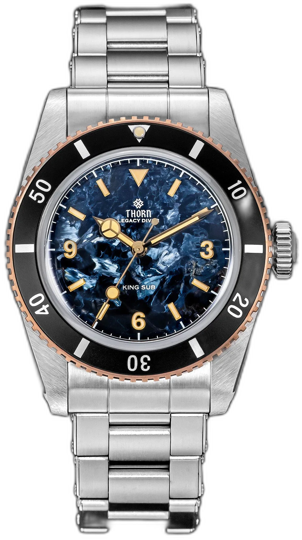 Thorn 37mm SW200 Automatic Dive Watch T027 Pietersite Dial