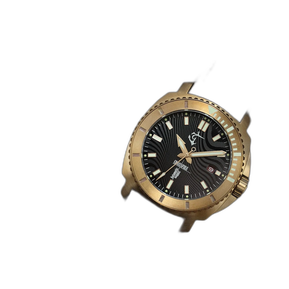 Vancouver Watch Co Bronze Crossfire - Black Damasteel Dial