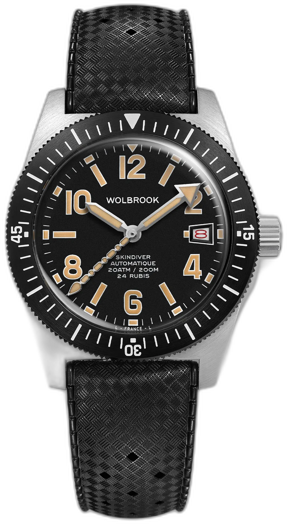 Wolbrook Skindiver Automatic 38 mm Even Numerals Dive Watch - Cédric Dodane Edition