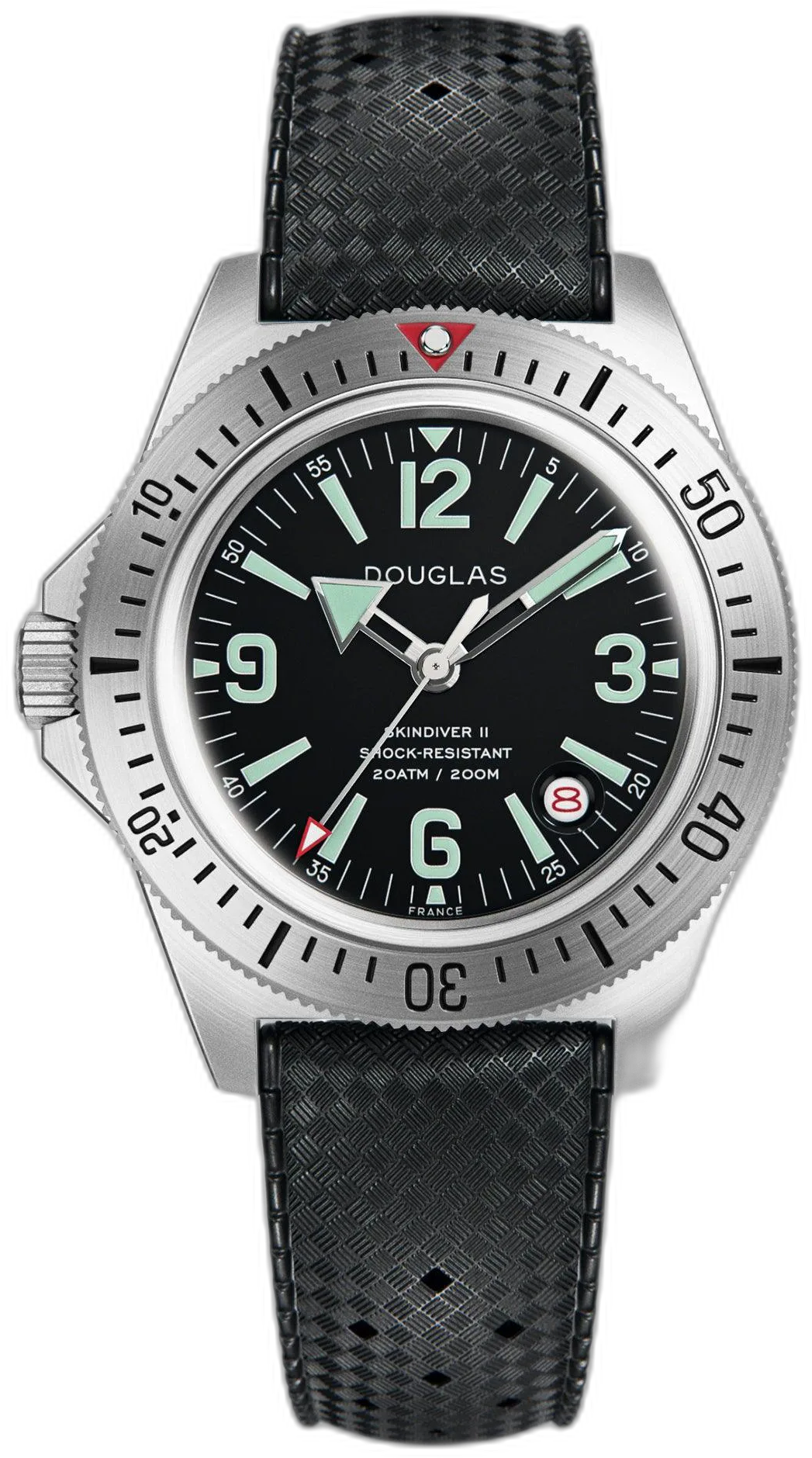 Black "Tropic" Rubber Strap