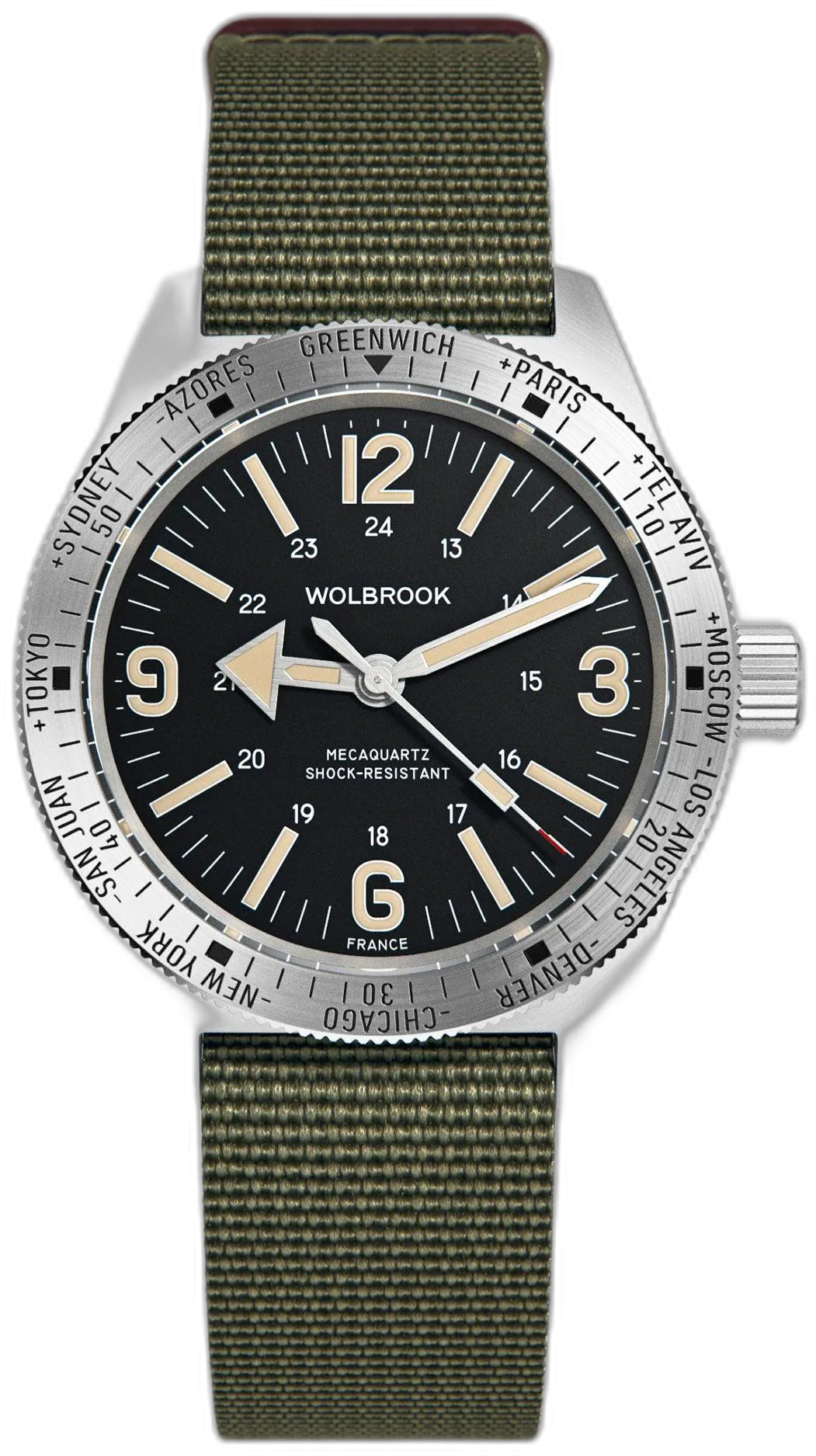 Black Nylon & Leather Strap 40mm