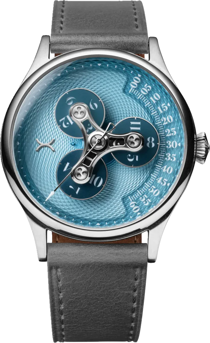 Xeric Triptych II Automatic Wandering Hour Ice Blue